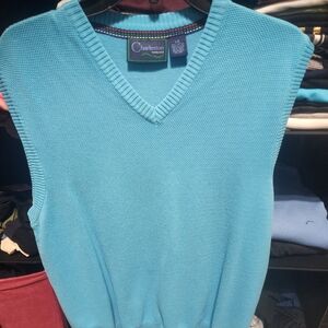 Men's Blue Vest Sweater